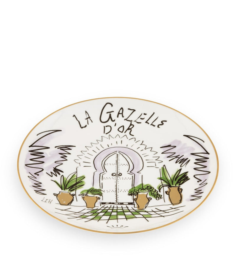 GINORI 1735 La Gazelle D'Or decorative plate 27cm, UK version