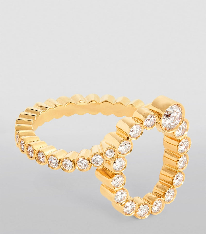 Sophie Bille Brahe Ensemble O ring yellow gold diamond, UK version