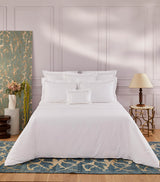Harrods Yves Delorme Organic Cotton Duo Pierre Super King Flat Sheet 270cm x 295cm- Buy online at McGrocer
