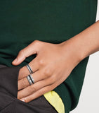 Boucheron Quatre Black ring white gold 18kt, imported from the UK