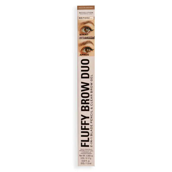 Revolution Eyebrow Filter Duo Medium Brown, imported from the UK