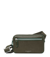 Harrods Aspinal of London Leather Reporter Compact Belt Bag- Buy online at McGrocer