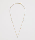 Harrods 18kt yellow gold diamond necklace (British brand)