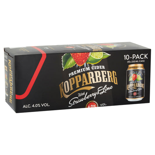 Kopparberg Strawberry & Lime Cider 10x330ml GOODS Sainsburys   