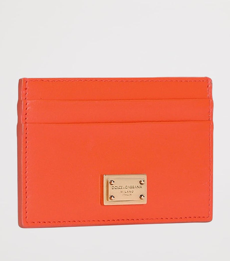 Dolce&Gabbana leather card holder plongé calfskin gold hardware, UK version