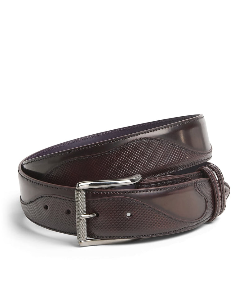 Elliot Rhodes Belafonte leather belt 4cm - British product