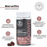 Known Nutrition energy mushroom gummies mixed berry 60 gummies - British product