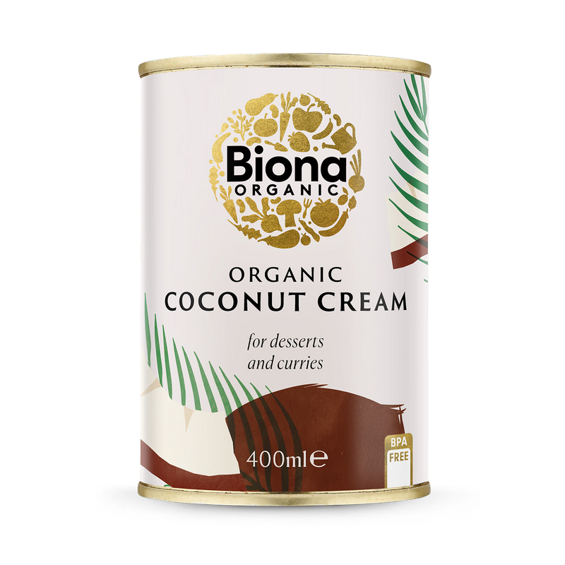 Biona Organic Coconut Cream 400ml (British brand)