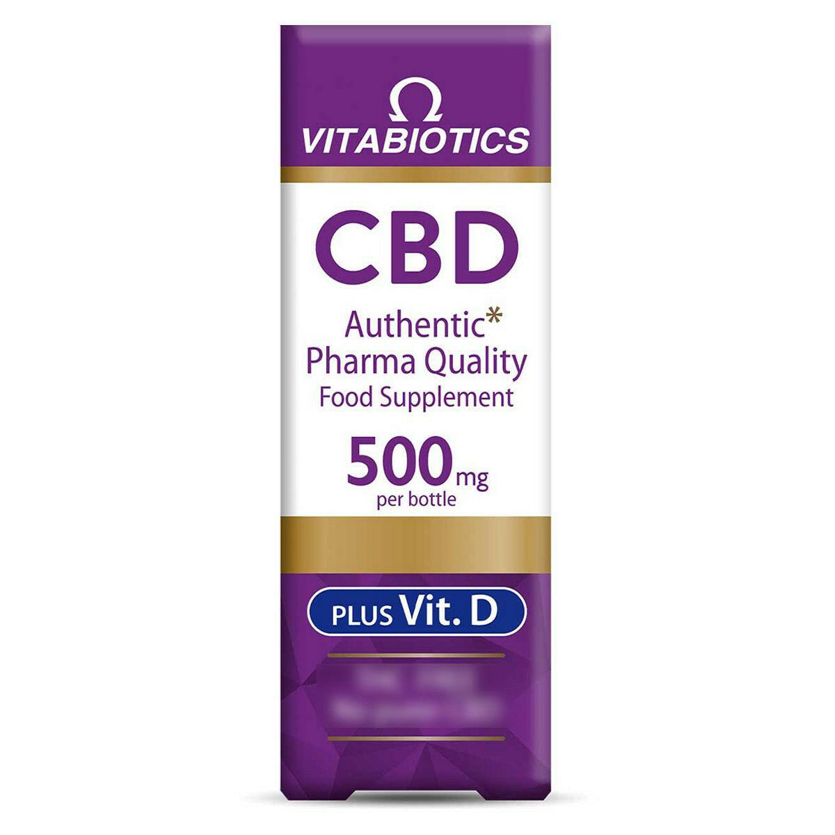 Vitabiotics Brains CBD Oil 500mg + Vitamin D 30ml GOODS Boots
