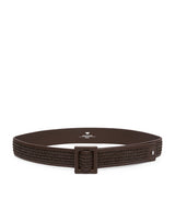 Harrods Weekend Max Mara Woven Leather-Trim Belt- Buy online at McGrocer