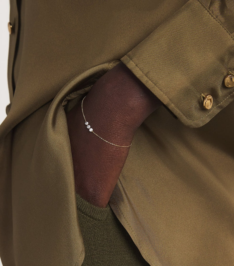 Persée Danaé yellow gold diamond bracelet (British brand)