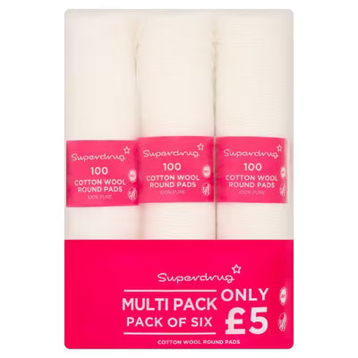 Superdrug Superdrug Cotton Wool Pads 6 Month Supply Bulk Pack- Buy online at McGrocer