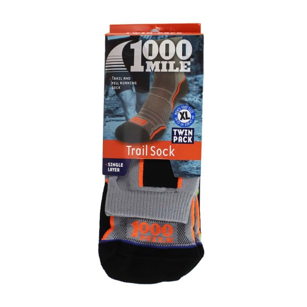 1000 Mile trail socks 2 pack Repreve, UK version