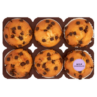 ASDA milk chocolate muffins 6 pack - British product