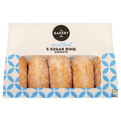ASDA sugar ring donuts pack of 5 (British brand)
