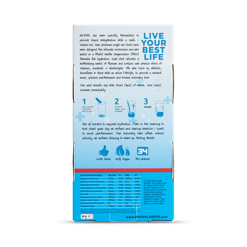 Revival hydration powder summer fruits 6 pack (British brand)