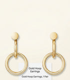 Cartier Juste un Clou yellow gold earrings 33mm, imported from the UK