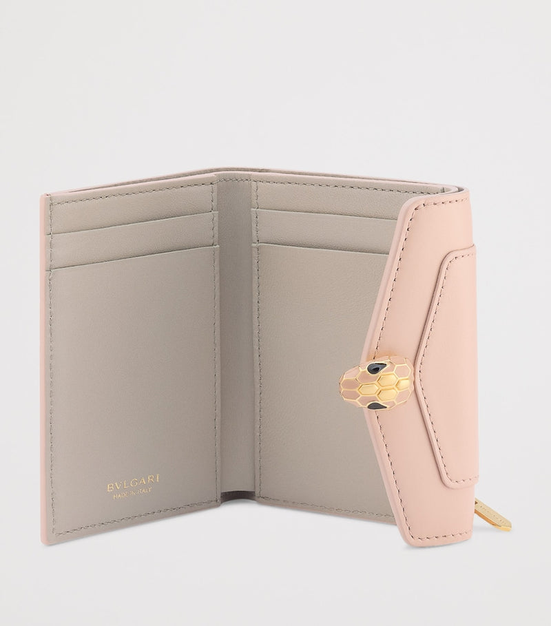 Bvlgari Serpenti Forever compact wallet in calfskin, UK version