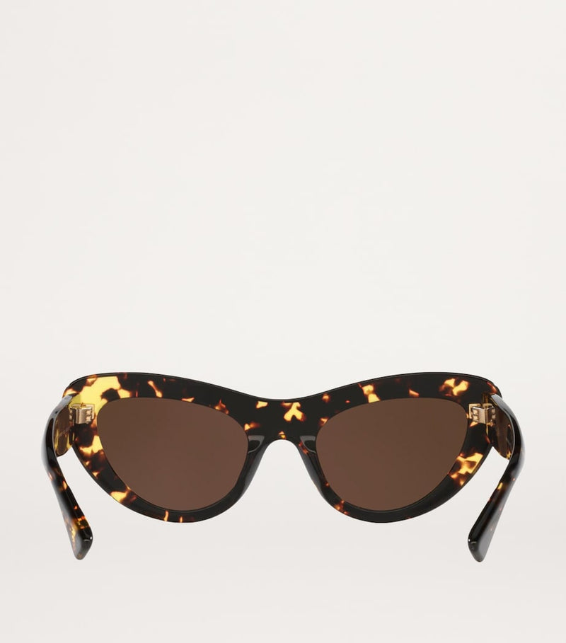 Bottega Veneta cat eye sunglasses acetate gold-tone hardware, imported from the UK