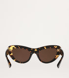 Bottega Veneta cat eye sunglasses acetate gold-tone hardware, imported from the UK