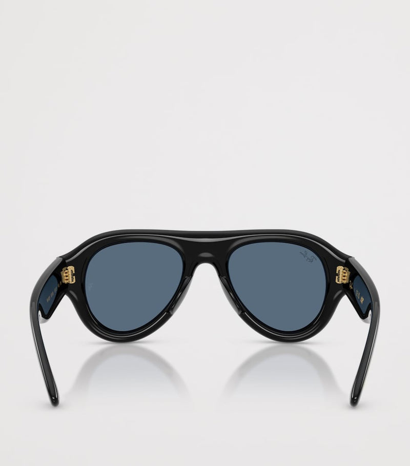 Ray-Ban Aviator Puffer sunglasses acetate frame (British brand)