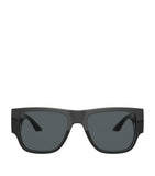 Versace Wayfarer sunglasses with ivory frame and gold logo arms - British product