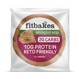 Holland & Barrett Fitbakes Keto Wheat Tortilla Wraps High Protein 160g- Buy online at McGrocer