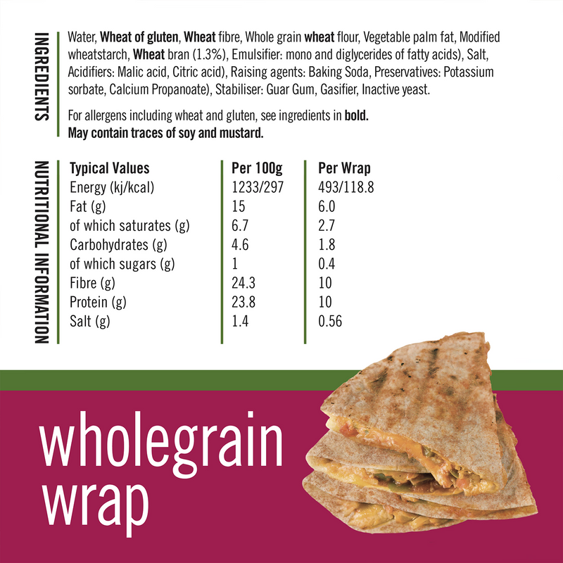 Fitbakes Keto Tortilla Wraps Wheat 160g - British product
