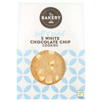 ASDA ASDA White Chocolate Chip Cookies 5pk- Buy online at McGrocer