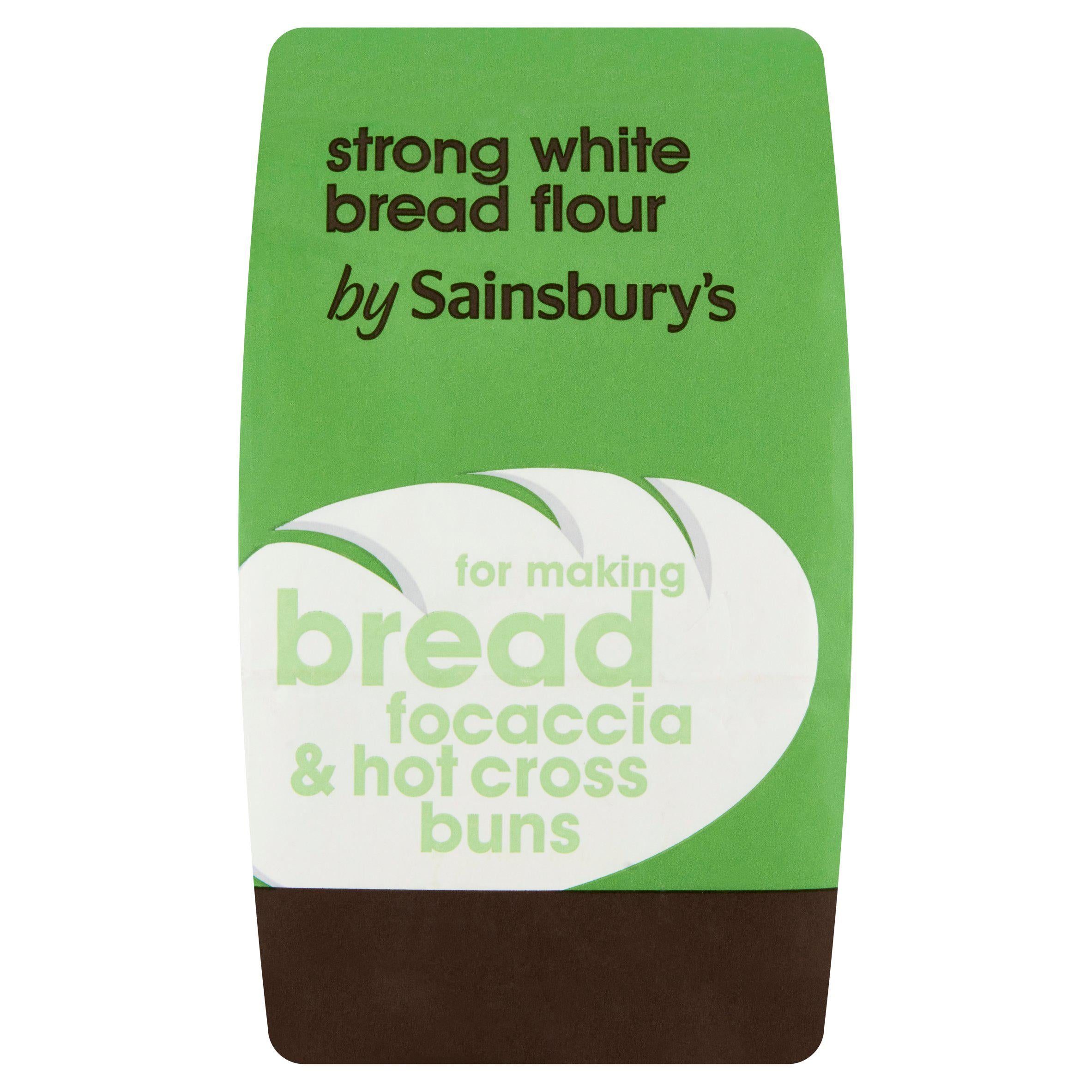 Sainsbury's Strong White Unbleached Bread Flour 1.5kg flour Sainsburys   