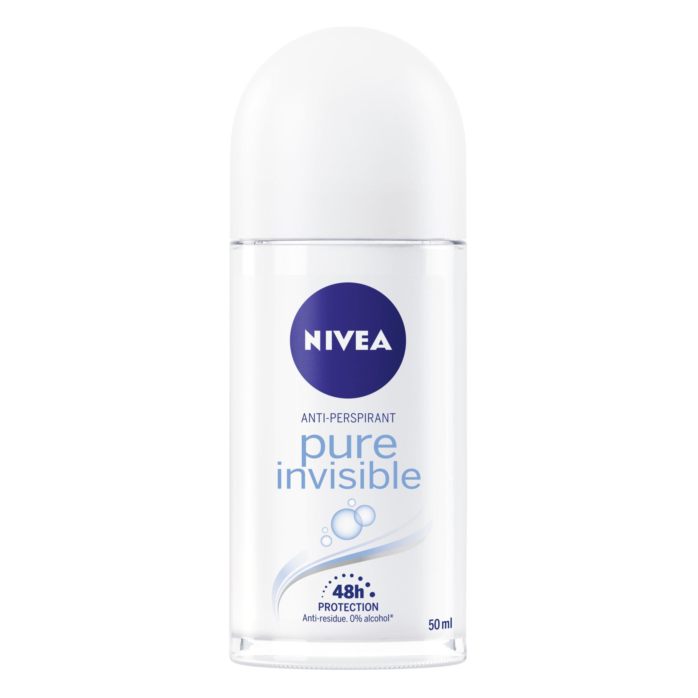 Nivea Pure Invisible Anti Perspirant Deodorant Roll On 50ml - McGrocer