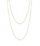 Annoushka yellow gold long mini cable chain necklace, imported from the UK