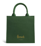 Harrods small cotton logo tote bag, UK version