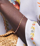 Suzanne Kalan rose gold rainbow sapphire tennis bracelet (British brand)