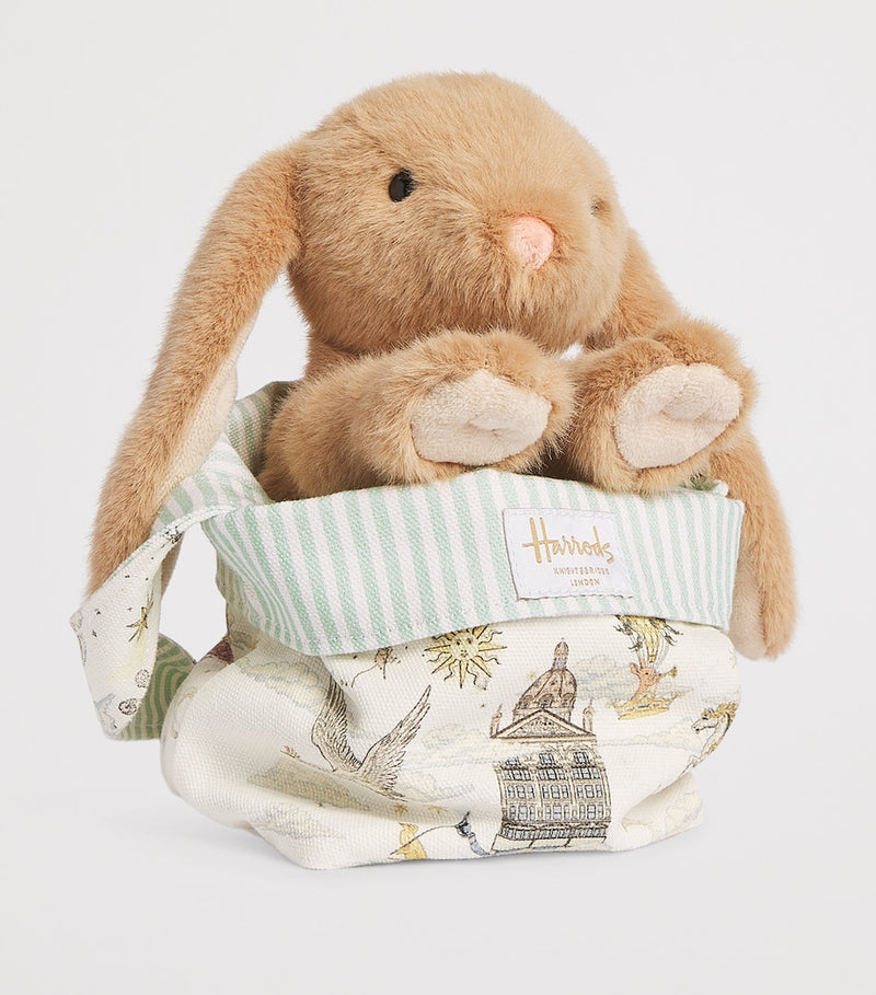 Harrods bunny soft toy 26cm in bag, imported from the UK
