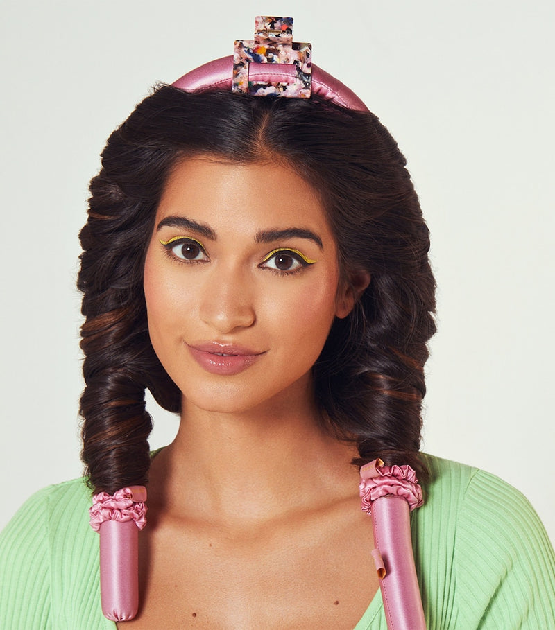 SILKE mulberry silk heatless hair curler set with accessories, 275g (British brand)