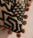 Soho Home jacquard Daxton cushion 50cm, imported from the UK