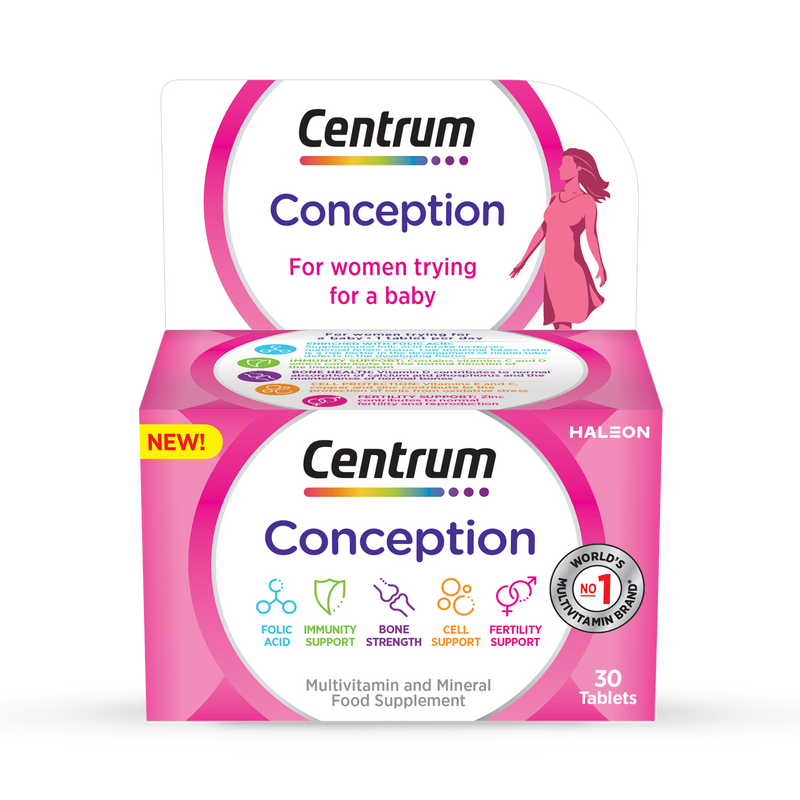 Centrum conception vitamins 30 tablets - British product