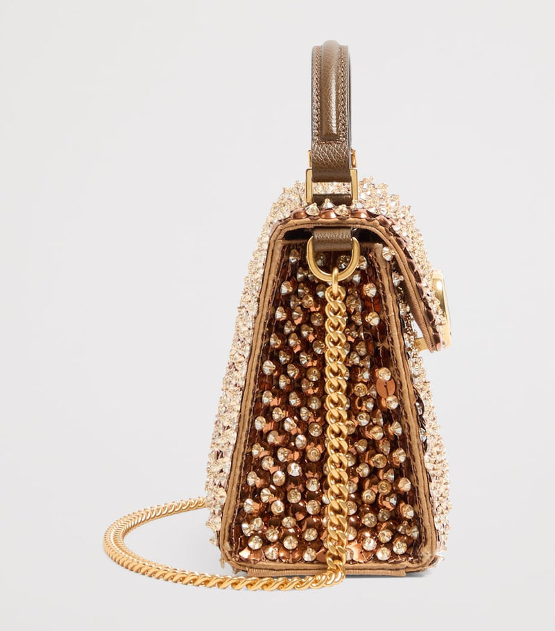 Valentino Garavani VSLING top-handle bag crystal embellishments, UK version