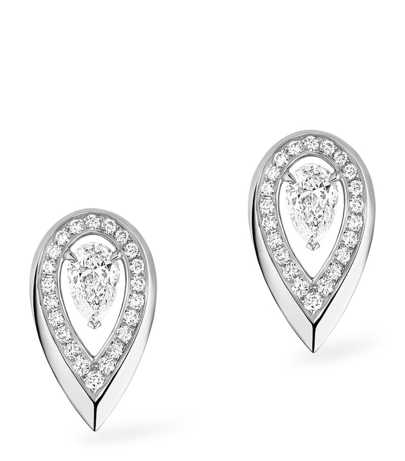 Messika Fiery stud earrings 0.31ct white gold - British product