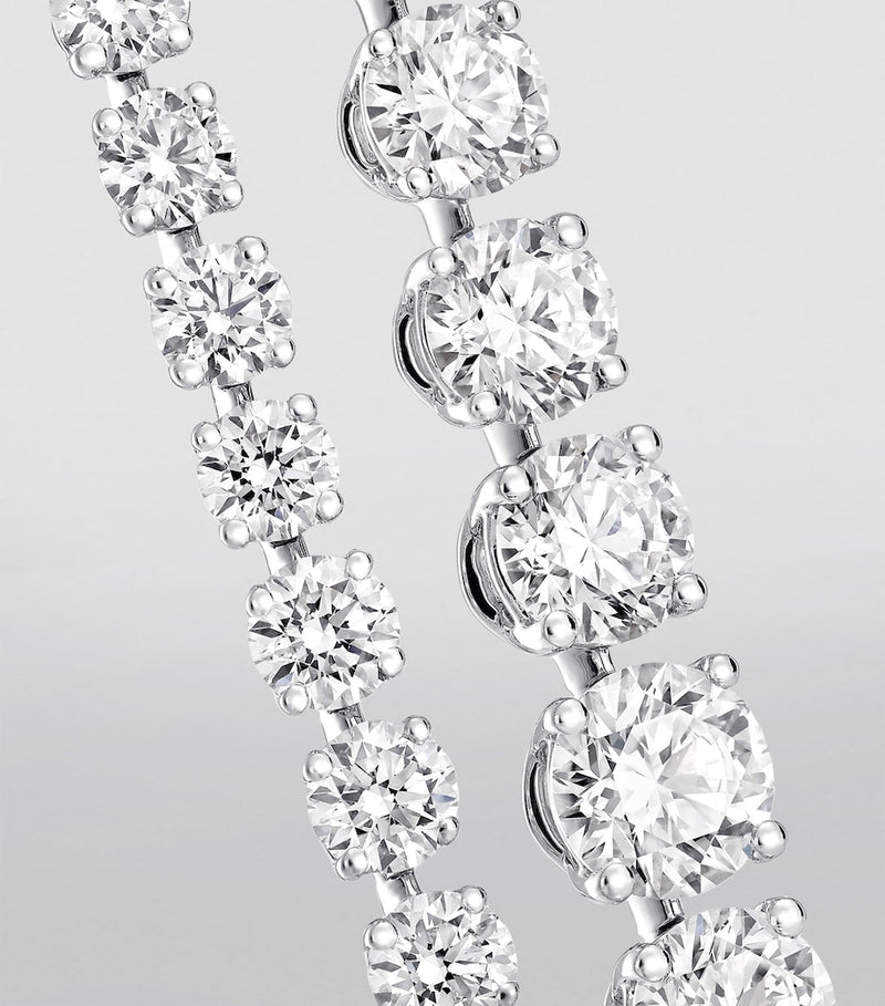 Graff white gold diamond classic necklace 40cm, UK version
