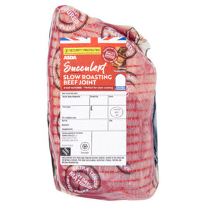 ASDA Slow Roasting Beef Joint British Meat 1.1kg