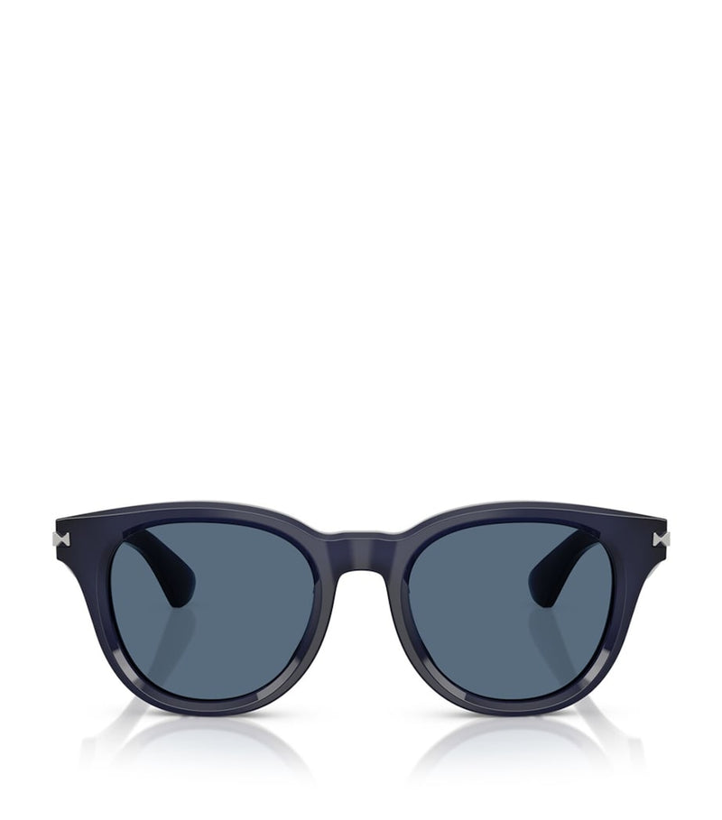 Burberry acetate round sunglasses - British product