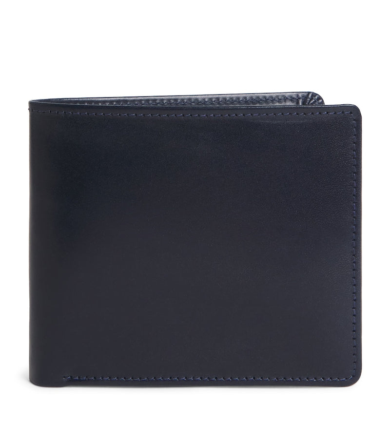 Swaine leather compact bifold wallet - British product