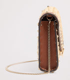 Valentino Garavani mini straw Rockstud cross-body bag - British product