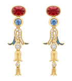 Boodles Palace Collection drop earrings 18kt gold, UK version
