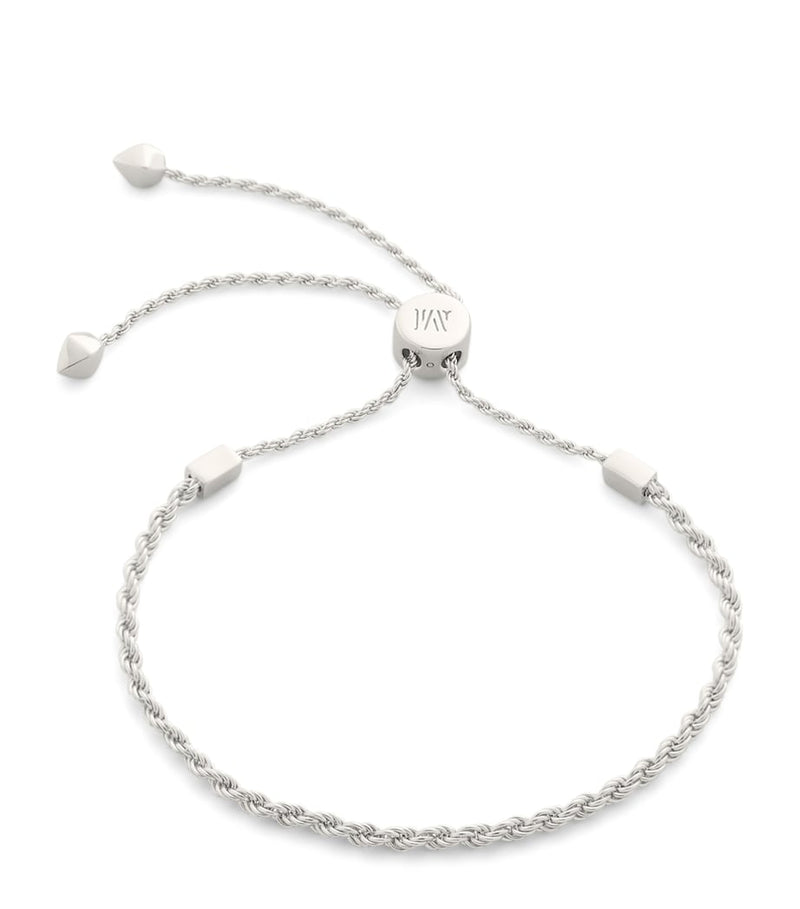 Monica Vinader Sterling Silver Corda friendship bracelet (British brand)