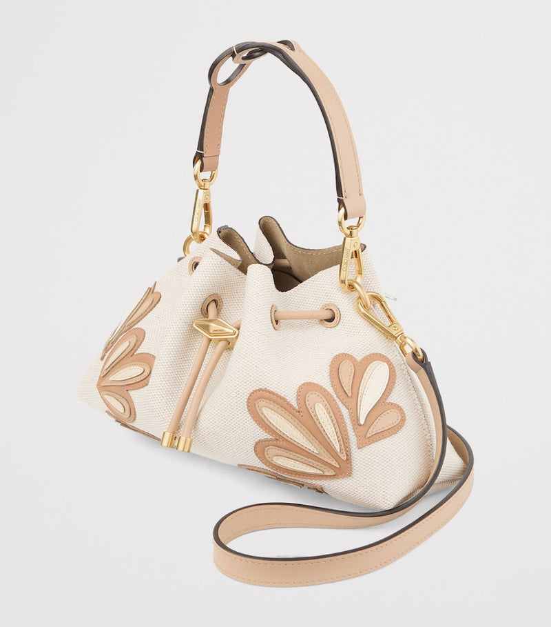 Jimmy Choo small cinch calfskin shoulder bag, imported from the UK