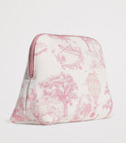 Harrods toile half moon cosmetic bag, UK version