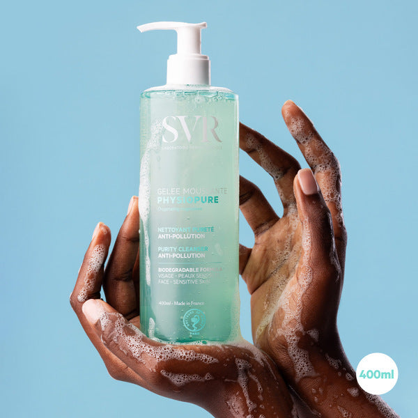 SVR Physiopure Foaming Gel Cleanser 400ml (British brand)